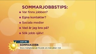 Så här ska du göra för att få ett sommarjobb  Nyhetsmorgon TV4 [upl. by Alistair]