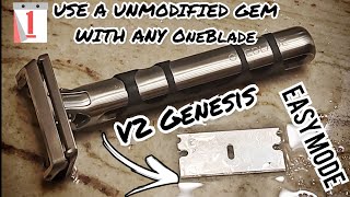 USE A GEM with ANY ONEBLADE RAZOR  0 EFFORT HACK  IN 4K [upl. by Ahsemaj]