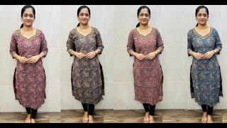 Handworked Ajrakh cotton Kurtis [upl. by Dielu]