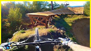 This Is Why I Dont Ride Downhill Bikes at Parks  Highland Mountain [upl. by Winstonn]