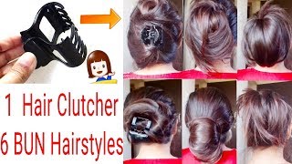 How To Tuck Clutcher ProperlyClutcher Bun HairstylesEveryday HairstylesAlwaysprettyuseful [upl. by Frissell]