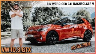 VW ID3 GTX im Test 2024 Ein würdiger Golf GTI Nachfolger ab 50795€ Fahrbericht  Review  Preis [upl. by Costello]