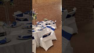 Blue white and silver decorations imanskyjbridal [upl. by Yance]