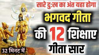 श्रीमद् भगवद गीता सार 25 मिनट में  SHRIMAD BHAGAWAD GEETA SAAR  101 TEACHINGS bhagwatgeeta [upl. by Modestine963]