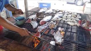 Chacala Nayarit Mexico  Fresh Fish on the Grill AMAZING [upl. by Ramma]