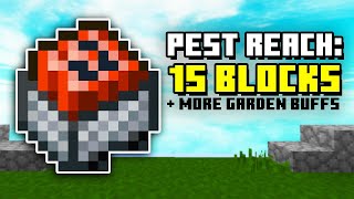 NEW Garden Changes Offline Pests  Huge Vacuum Buffs Hypixel Skyblock [upl. by Pitt]