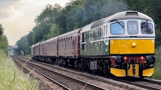 33012 and 50008 work 1Z33 at Wymondham and Hoveton amp Wroxham [upl. by Yelir]