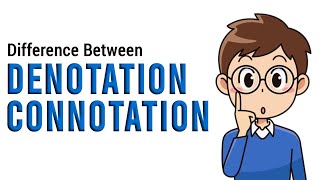 Difference Between Denotation And Connotation  Literary Terms English Grammar amp English Literature [upl. by Anahs225]