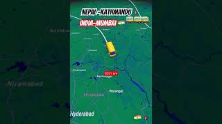 kathmandu to mumbai shortvideo viralshort bus travel 🚌🇳🇵🇮🇳 [upl. by Colvin]