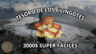 UBICACIÓN DEL TESORO DE LOS 6 LINGOTESRDR23000 MUY FÁCILES [upl. by Alrzc]