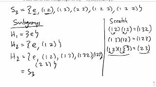 Groups Subgroups of S3 [upl. by Mahseh90]