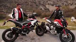 2014 Ducati Hypermotard SP vs MV Agusta Rivale [upl. by Karrie]