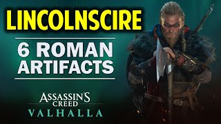 Lincolnscire All Roman Artifacts Location  Assassins Creed Valhalla [upl. by Colbye]