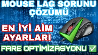 MOUSE LAG SORUNU amp MOUSE OPTİMİZASYON AYARLARI [upl. by Isnam]