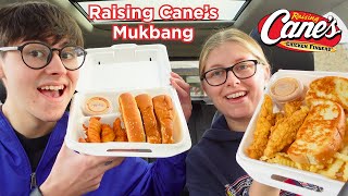 RAISING CANES MUKBANG [upl. by Naggem681]