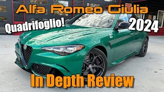 2024 Alfa Romeo Giulia Quadrifoglio Start Up Test Drive amp In Depth Review [upl. by Enamrahc]