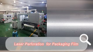 Laser Perforation for vegerable and fruit flowers packaging film [upl. by Holcman]