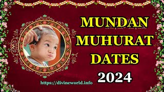 MUNDAN MUHURAT DATES 2024 [upl. by Sanders]