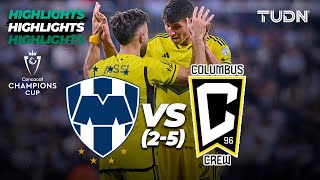 HIGHLIGHTS  Monterrey 2vs5 Columbus Crew  CONCACHAMPIONS 2024  TUDN [upl. by Airdnahs]