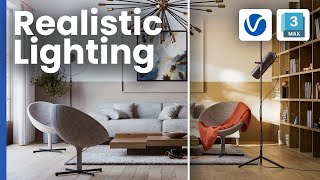 Realistic interior day lighting with VRay for 3ds Max [upl. by Fondea]