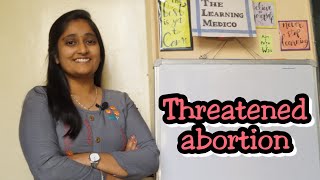 Threatened abortion easy explanation in hindi [upl. by Mont158]