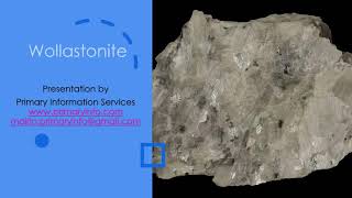 Wollastonite  Mineral applications database for development [upl. by Ecaidnac]