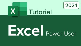 Excel Power User Tutorial [upl. by Birchard]