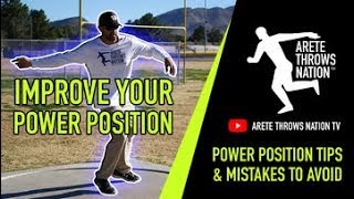 Power Position Tips  Stand Throw Mistakes to Avoid  Discus Throw Technique [upl. by Zehc]