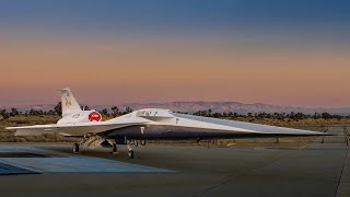 NASA unveils its Lockheed Martinmade X59 quiet supersonic jet [upl. by Llerrit]