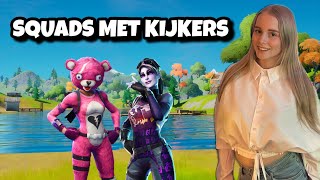 FORTNITE SQUADS MET KIJKERS ❤️ Nederlands rad support [upl. by Eibur]