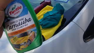 Turtle wax carnauba express shine spray cleaner wax review [upl. by Riorsson]