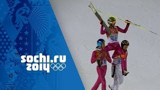 Ski Jumping  Mens Large Hill  Final  Stoch Wins Gold  Sochi 2014 Winter Olympics [upl. by Netsrejk]