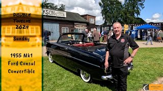 Brooklands Double 12 2024 Sunday Dean and his 1955 Mk1 Ford Consul convertible [upl. by Jaquenette178]