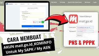 CARA MEMBUAT AKUN mailgoid Untuk MYSAPKMY ASN  RESMI DARI KOMINFO pnsmail mailgoid [upl. by Davine]