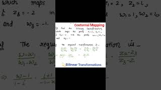 Bilinear Transformations  Conformal Mapping complexanalysis csirnetmathematics [upl. by Ocicnarf]