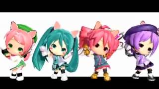 MMD Nendoroid Momo Miku Teto Defoko [upl. by Vern]