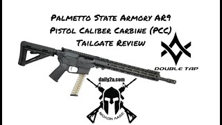 Palmetto State Armory AR9 Pistol Caliber Carbine PCC Tailgate Review [upl. by Kerk]