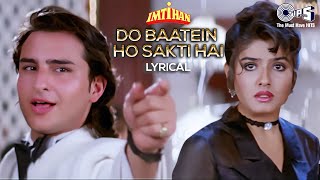 Do Baatein Ho Sakti Hai Sanam Tere Inkaar Ki  Lyrical  Imtihan  Kumar Sanu  90s Hits [upl. by Eiznil]