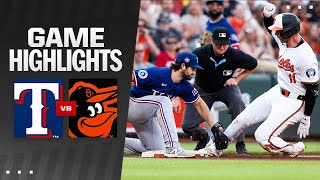 Rangers vs Orioles Game Highlights 62724  MLB Highlights [upl. by Yanat]