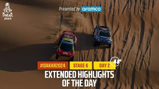 Extended highlights of Stage 6 pt2 presented by Aramco  Dakar2024 [upl. by Neelra]