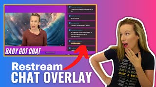 NEW Restream Chat Overlay feature  Show your live chat onscreen Restream Tutorial 2021 [upl. by Anen]