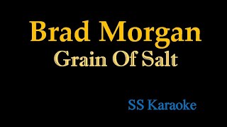 Brad Morgan  Grain Of Salt Karaoke Version [upl. by Aihsenrad443]