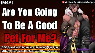 Your Possessive Boss Becomes Your Master M4A ASMR Pet Play MDom Deep Voice Sub Listener [upl. by Rehpatsirhc]