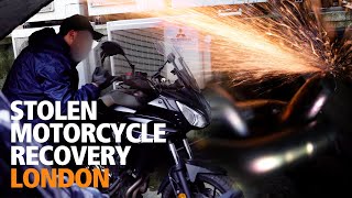 Stolen Motorcycle Recovery London  On the street documentary with expolice sergeant [upl. by Ysnap]