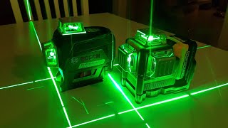 Bosch vs DeWalt green laser  Brightness [upl. by Tavia322]