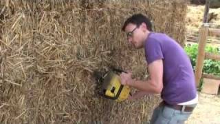 Build a shed from straw bales [upl. by Ydnec]