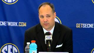 2014 SEC Mens Basketball Tournament  Semifinal Georgia Press Conference [upl. by Aicercul209]