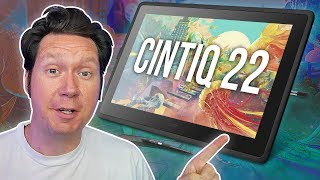 Wacom CINTIQ 22  Drawing Tablet Review [upl. by Neisa916]