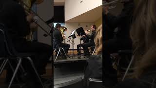 AHS Brass Quartet Winter 2018  Ten Masterworks for Brass Choir Norse Song [upl. by Aikahc892]