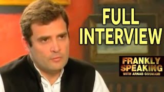 Frankly Speaking With Rahul Gandhi  Full Interview  Arnab Goswami Exclusive Interview [upl. by Gentes]